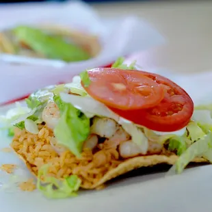 shrimp tostada