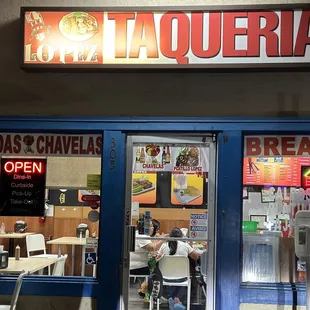 Front part of the restaurant