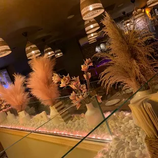 the interior of the restaurant