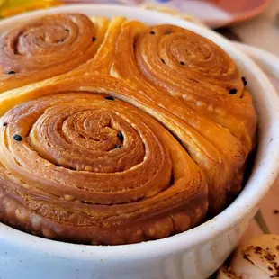 Buttery roll in nigellas seeds is a Jewish Specialty for Yemen