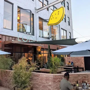 Outside seating/front patio