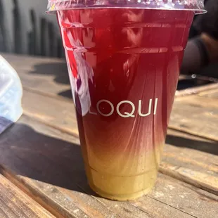 Cucumber mint with Jamaica