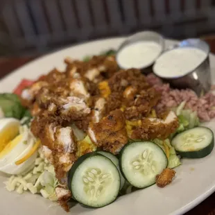 Can&apos;t get enough of this deliciously fresh buffalo chicken salad with perfect homemade ranch, full size is only $12.99!