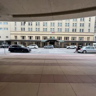 a view of a busy street
