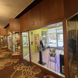 the inside of the restaurant