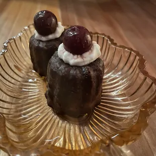 Canelé de Bordeaux &amp; brandied cherry