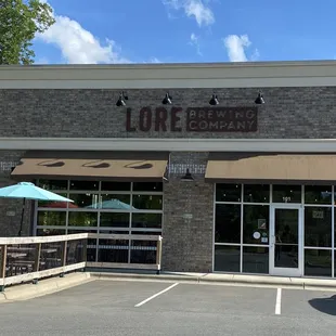 the front of the restaurant