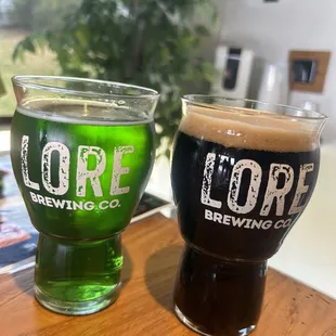 Green What's My Name and Clurichan dry Irish stout