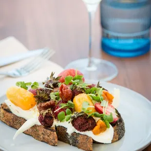 Summer Burrata &amp; Toast (seasonal)