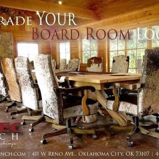 Custom office chairs in any leather, hide, or fabric