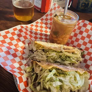 Tacos and a pint o&apos; beans