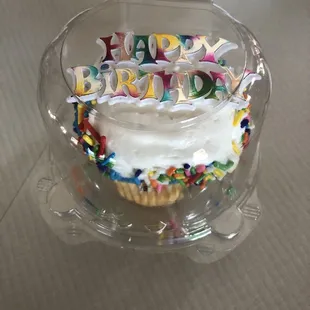Birthday cupcake