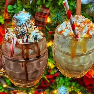 The Boozy Bourbon Black &amp; White Hot Chocolate &amp; Spiked Egg Nog