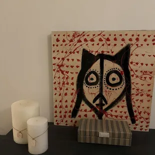 a painting of a cat