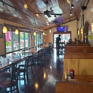 Large dining area can handle a large group or small event if necessary.