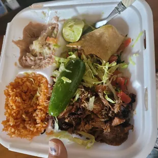Carnitas plate..