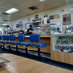 a view of a diner&apos;s counter