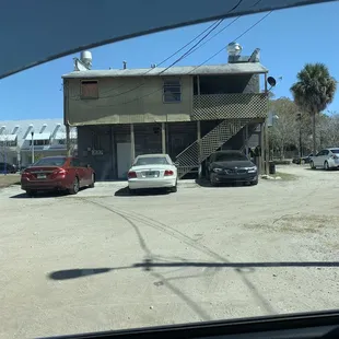 Rear parking.