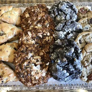 a variety of cookies