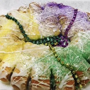 Mardi Gras Cake