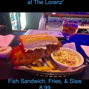 Try our fish fry Fridays! It will be one of the best fish sandwiches you've ever had! Made from scratch batter, giant 3/4lb haddock filet!