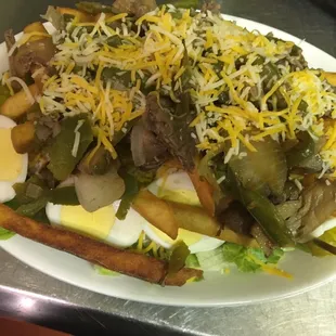 Our Pittsburgh Steak Salad... try it with our house-made ranch dressing!