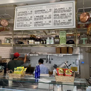 Menu and the sandwich makers