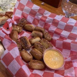 Pretzel and beer cheese-  will try something else next time, but still good!