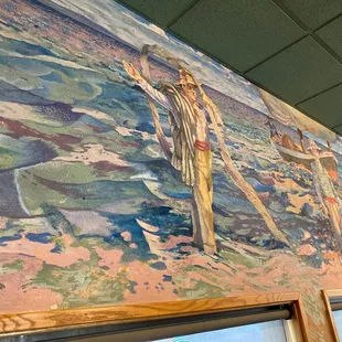 a painting of a man and a woman