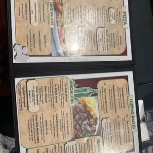 menus and prices