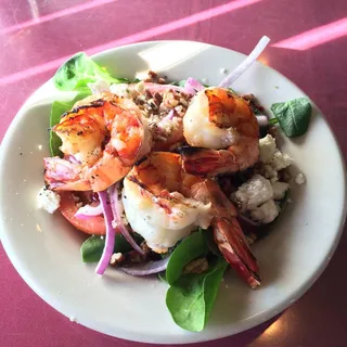 Grilled Shrimp Spinach Salad