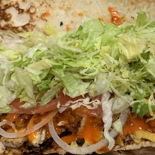 Our buffalo chicken hoagie is a favorite. Made with our homemade buffalo sauce.