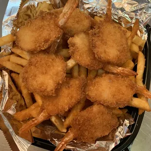 shrimp &amp; fries basket