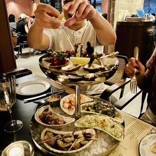 Seafood tower