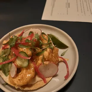 Rock Shrimp Tostada