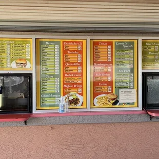 Outside menu