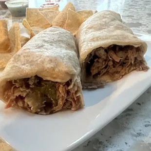 Beef Chicken Burrito