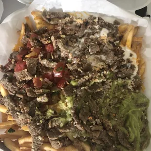 Paid almost $14 for carne asada fries.