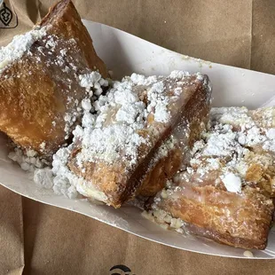 Praline filled beignet.