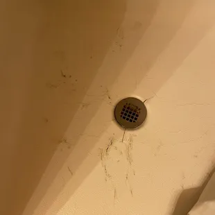 Dirty shower.
