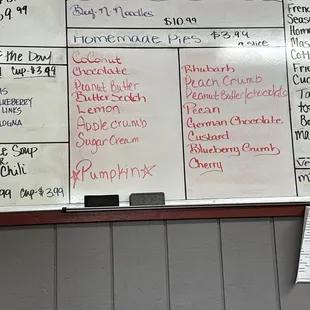 Pies, pies, and more pies!