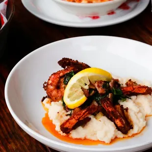 a plate of food on a table