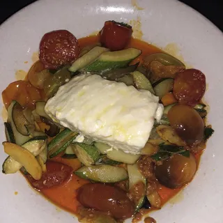 Slowly Cooked Halibut