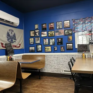 Pictures you see around the restaurant