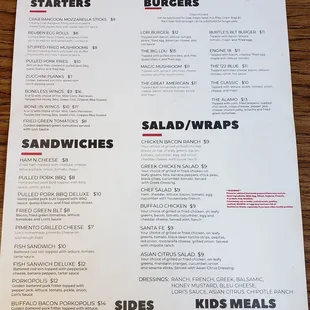 Menu May 2022 (front)