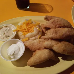 Perch and 2x baked