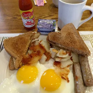 Breakfast &apos;A&apos; from the list, when staying at the Best Western hotel next door.