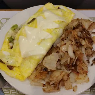 Philly Cheesesteak Omelet