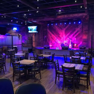 Stage as viewed from bar