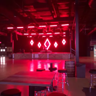 Big stage and dance floor